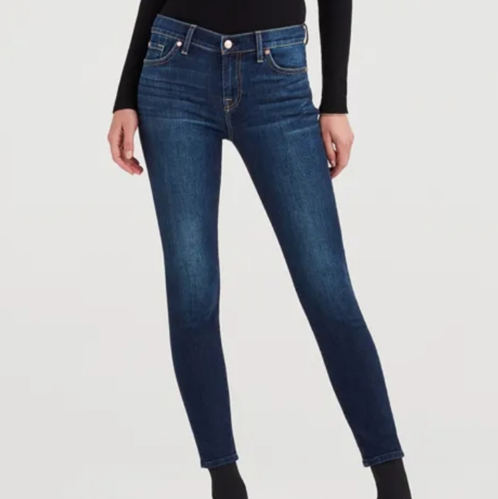 7 For All Mankind The Skinny jeans blue sz 27
